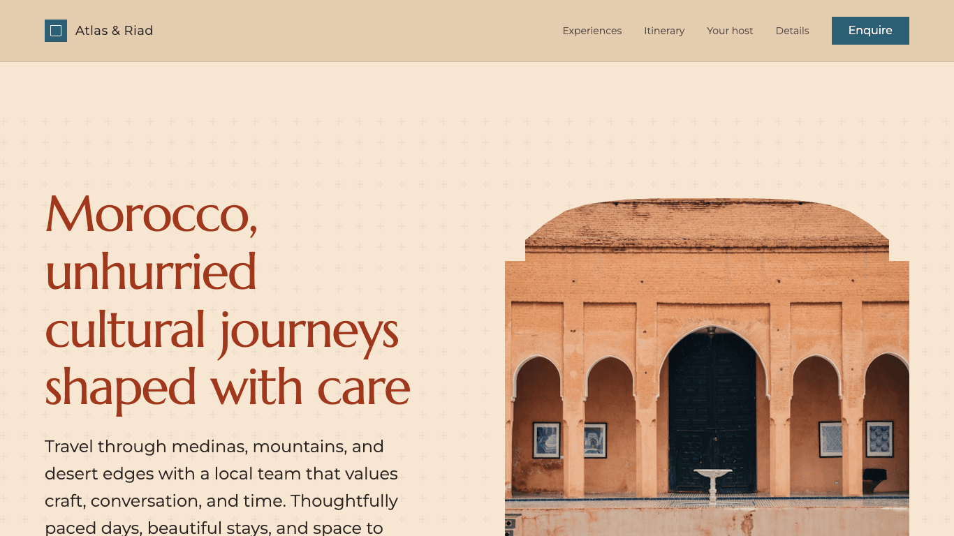 Morocco Tours — Luxury Moroccan tourism website